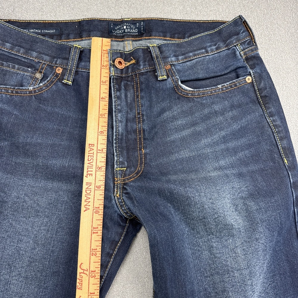 Lucky Brand Jeans men's 32x32 361 vintage straight blue denim pants retro - Picture 5 of 8